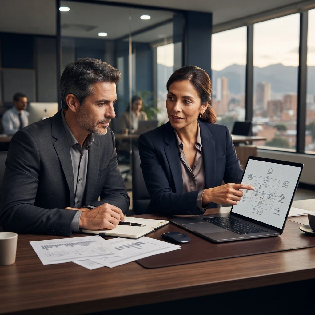 Diagnóstico técnico y consultoría de E&T Services junto a un cliente.